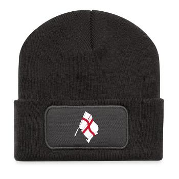 Flagge der Stadt London - Recycelte Patch Beanie - Dunkelgrau - Vorne