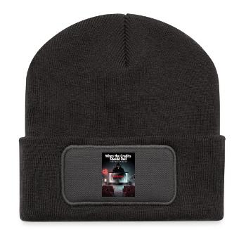 Beziehungs-Verrat im Kinosaal - Recycelte Patch Beanie - Dunkelgrau - Vorne