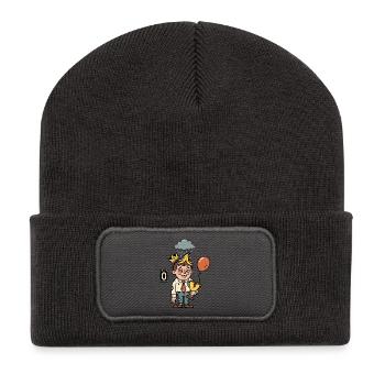 Perdant malchanceux, perdant, perdant inutile - Beanie recyclé à patch - charbon - Devant