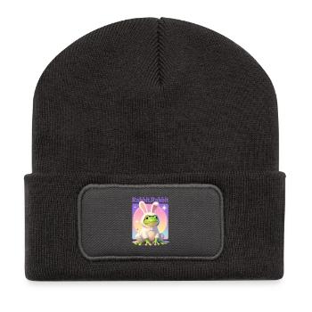 Bunny Dream - Beanie recyclé à patch - charbon - Devant