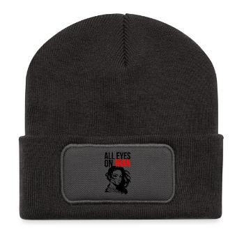 All Eyes On Iran - Recycled Patch Beanie - dark grey - Front