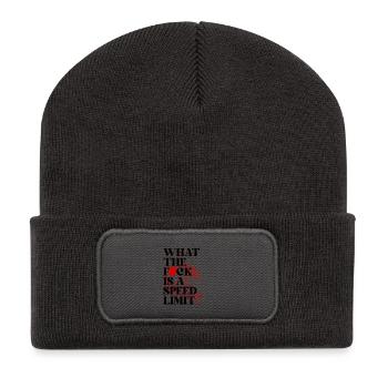 Car - Recycled Patch Beanie - dark grey - Front
