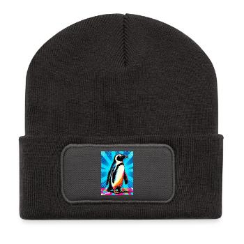 pingouin - Beanie recyclé à patch - charbon - Devant