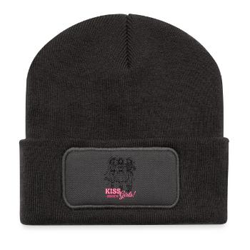 1102 - Recycelte Patch Beanie - Dunkelgrau - Vorne