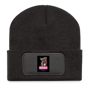 Fille PDG de la sieste - Beanie recyclé à patch - charbon - Devant