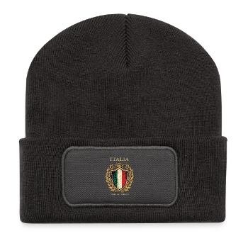 Italia Crest Orgoglio e Tradizioni - Recycelte Patch Beanie - Dunkelgrau - Vorne