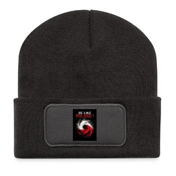 Be Lke Poland  - Recycelte Patch Beanie - Dunkelgrau - Vorne