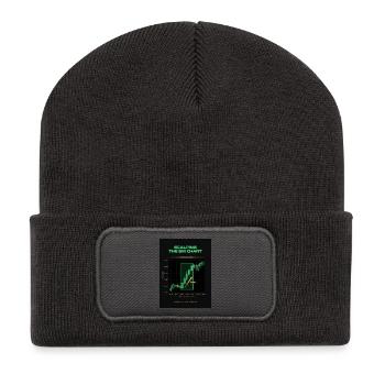 Neon 5M Scalping Chart - Recycled Patch Beanie - dark grey - Front
