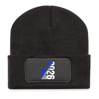 Basketball Master Shirt 2026, blue white - Recycled Patch Beanie - dark grey - Front