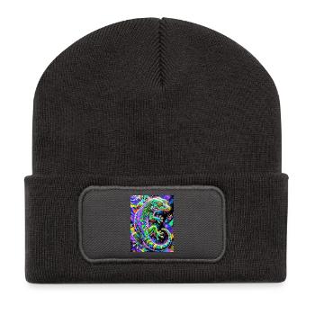 Gecko - Recycled Patch Beanie - dark grey - Front
