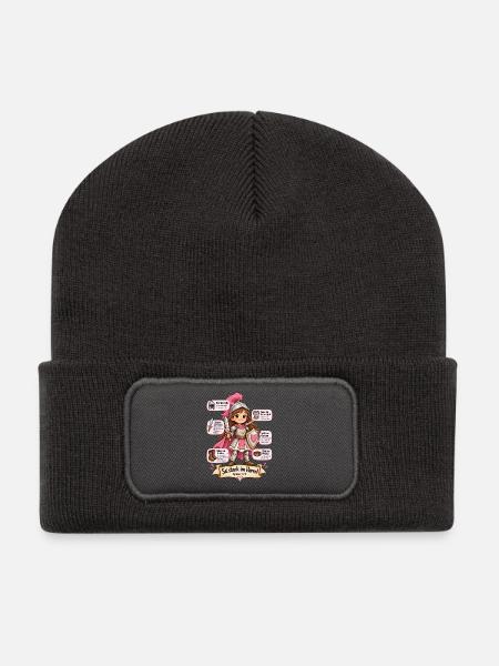 Waffenrüstung Gottes für Kinder  - Recycelte Patch Beanie - Dunkelgrau