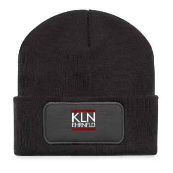 Köln Ehrenfeld Kölsche Veedel - Recycelte Patch Beanie - Dunkelgrau - Vorne