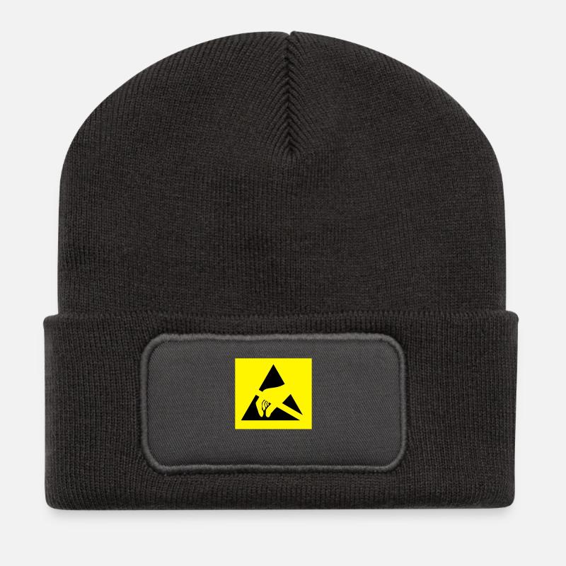 ESD Sensible 2C - Beanie recyclé à patch - charbon