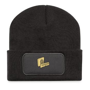 air _conditioning_c1 - Recycled Patch Beanie - dark grey - Front