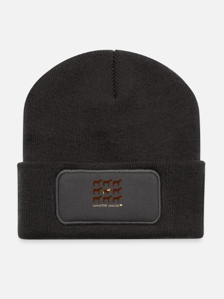 JaC's Haflinger - Recycelte Patch Beanie - Dunkelgrau