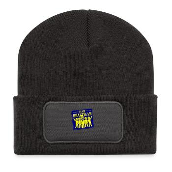 Team Bräutigam - Recycelte Patch Beanie - Dunkelgrau - Vorne