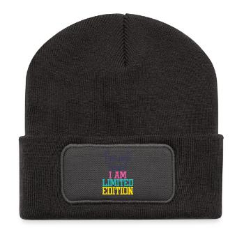I'm not weird, I am Limited Edition - Recycelte Patch Beanie - Dunkelgrau - Vorne