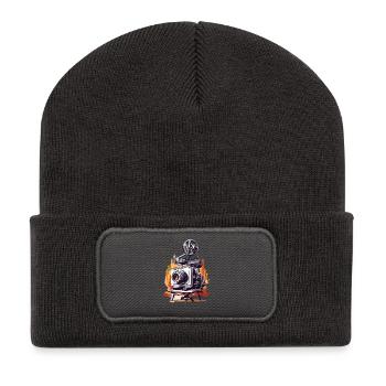 Fotograf - Recycelte Patch Beanie - Dunkelgrau - Vorne