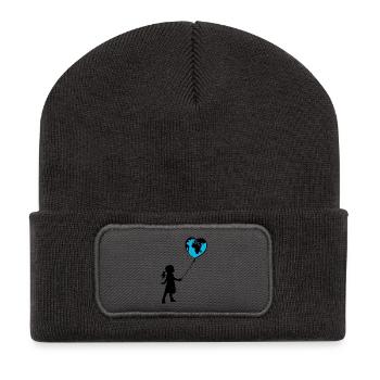Planet Earth - Recycled Patch Beanie - dark grey - Front