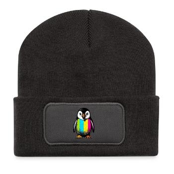 Penguin - Recycled Patch Beanie - dark grey - Front