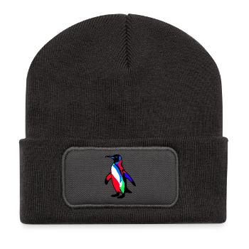 Pingouin - Beanie recyclé à patch - charbon - Devant