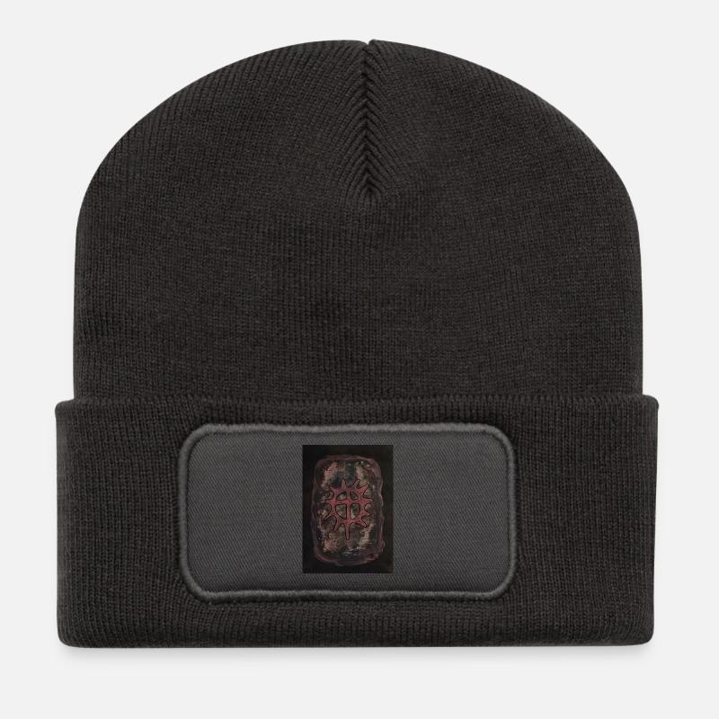 Biejvve - Beanie recyclé à patch - charbon