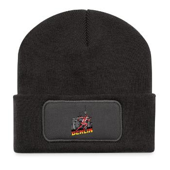 Coureur de sprint berlinois - Beanie recyclé à patch - charbon - Devant