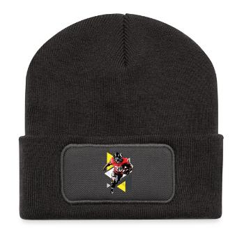 Joueur de football américain USA Amérique Sports Rétro - Beanie recyclé à patch - charbon - Devant