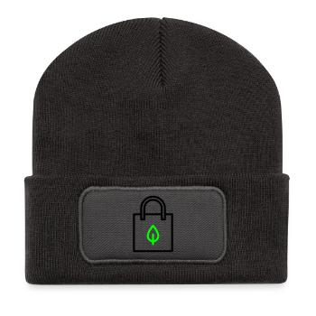 Cloth Bag Bag Sheet - Recycled Patch Beanie - dark grey - Front