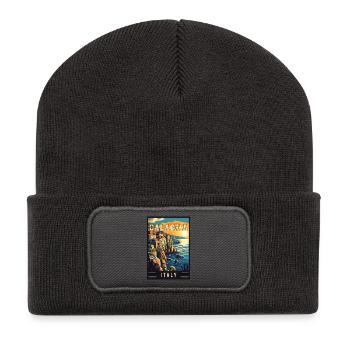 Experience Rustic Beauty of Calabria in Italy - Recycled Patch Beanie - dark grey - Front