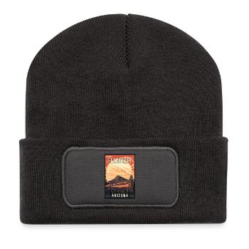 Découvrez la beauté pittoresque de Flagstaff en Arizona - Beanie recyclé à patch - charbon - Devant