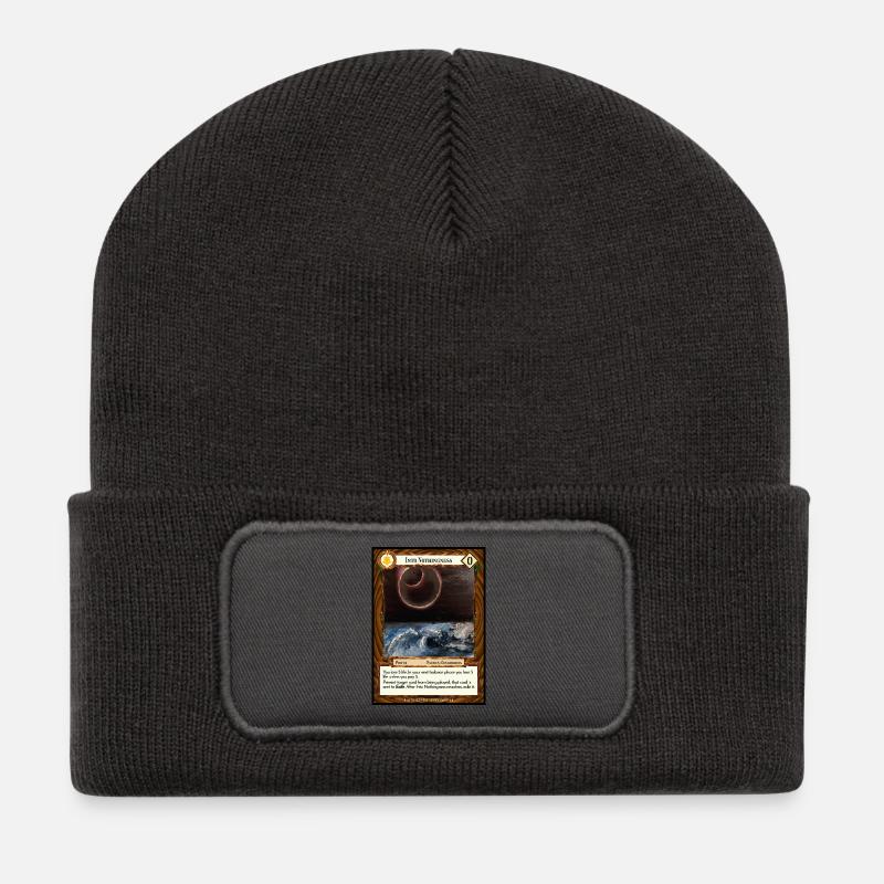 Into Nothingness - Recycelte Patch Beanie - Dunkelgrau