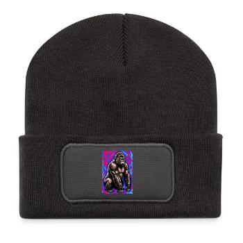 gorilla - Recycled Patch Beanie - dark grey - Front