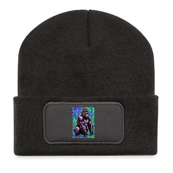 gorilla - Recycled Patch Beanie - dark grey - Front