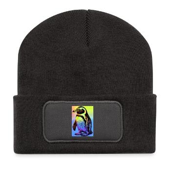 penguin - Recycled Patch Beanie - dark grey - Front