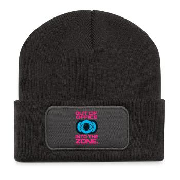 Arbeitsbereich für Konzentrationen außerhalb des Büros - Recycelte Patch Beanie - Dunkelgrau - Vorne