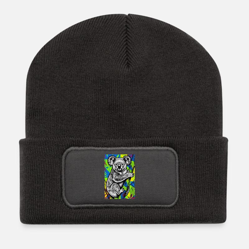 Koala - Recycled Patch Beanie - dark grey