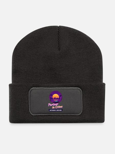 Getaway Driver Partner - Recycelte Patch Beanie - Dunkelgrau