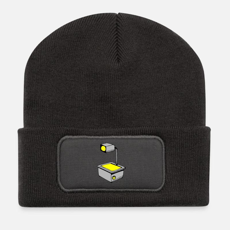 Polylux - Recycelte Patch Beanie - Dunkelgrau