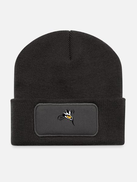 Lynx-Eye - Recycled Patch Beanie - dark grey