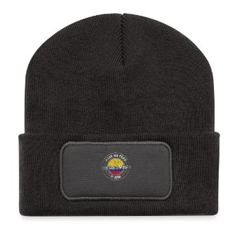 Haben Sie keine Furcht Der Kolumbianer ist hier - Recycelte Patch Beanie - Dunkelgrau - Vorne