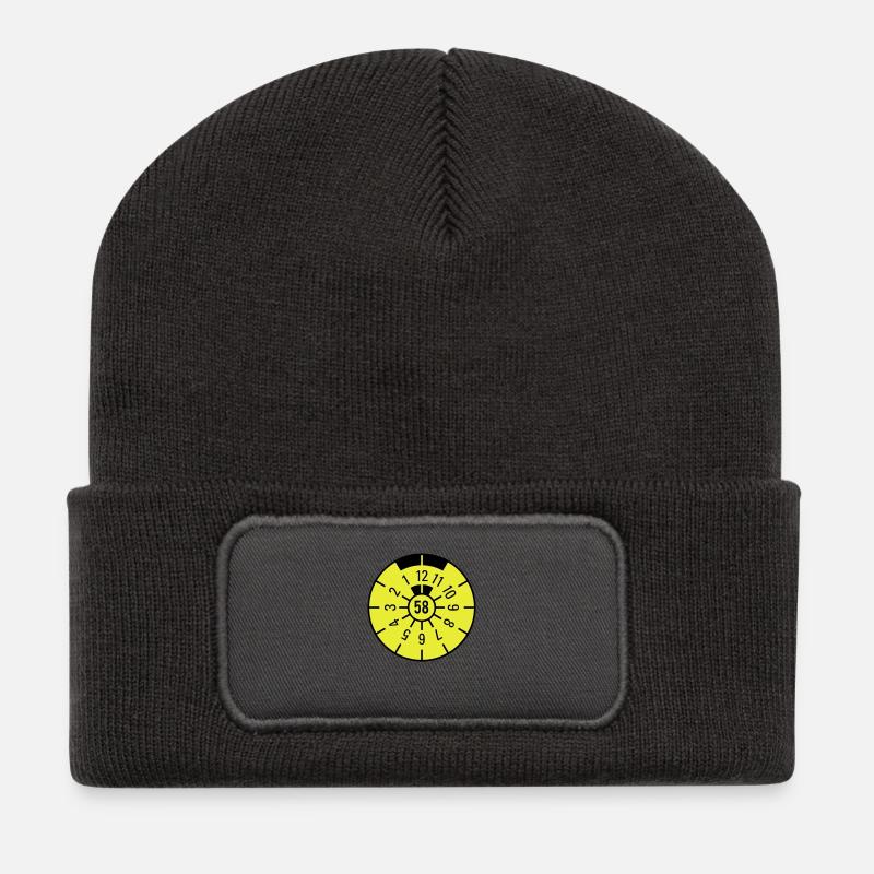 TÜV 1958 - Recycelte Patch Beanie - Dunkelgrau