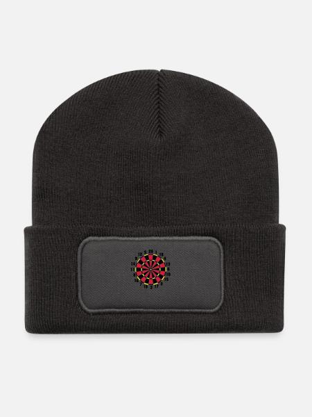 Darts - Beanie recyclé à patch - charbon