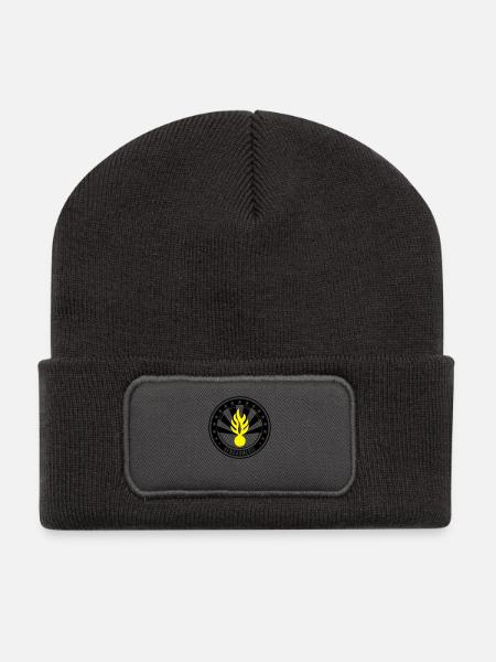 Gendarme / Gendarmerie - Beanie recyclé à patch - charbon