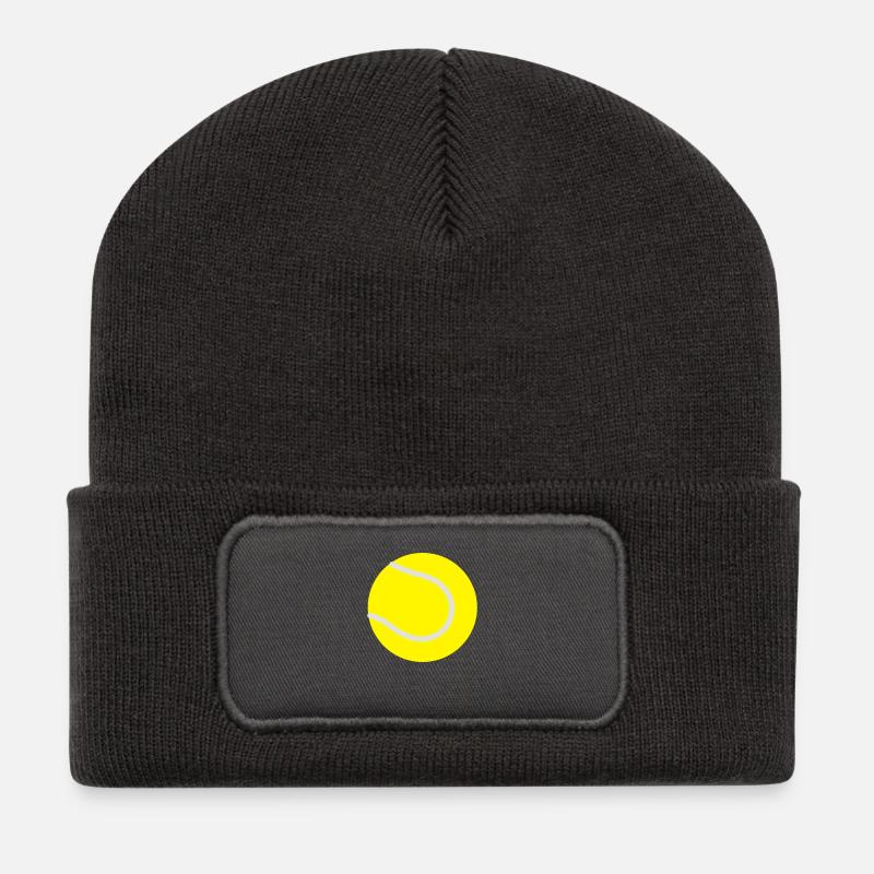 tennisball - Recycelte Patch Beanie - Dunkelgrau