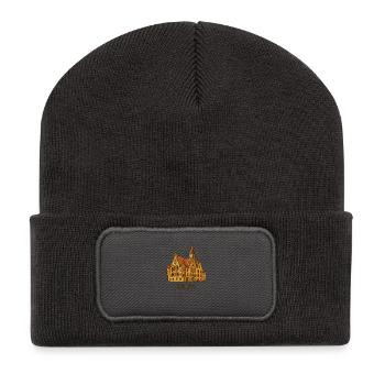 Hôtel de ville d’Ulm - Beanie recyclé à patch - charbon - Devant
