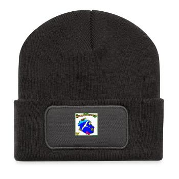 Ile de la Reunion Paille en queue - Beanie recyclé à patch - charbon - Devant
