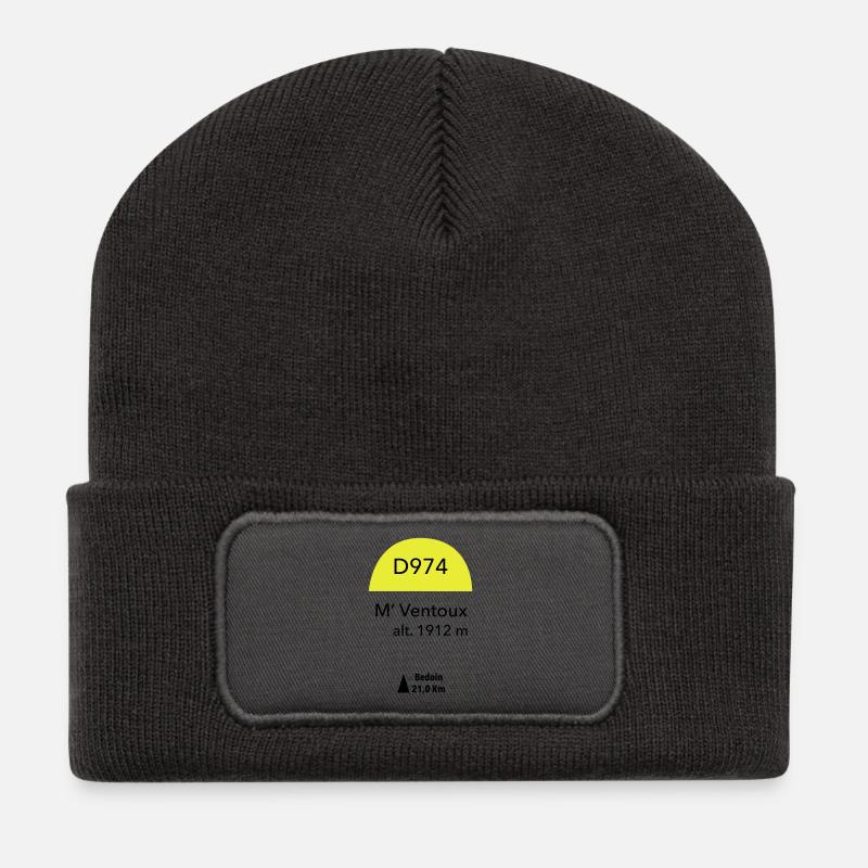 Mont Ventoux - Recycelte Patch Beanie - Dunkelgrau