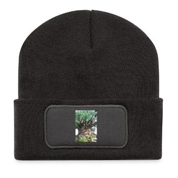 Kanarischer Drachenbaum, El Drago, Teneriffa - Recycelte Patch Beanie - Dunkelgrau - Vorne