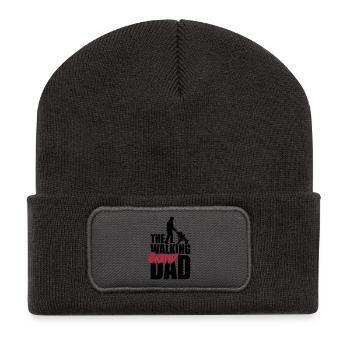 The walking (grand) dad - grandad - Beanie recyclé à patch - charbon - Devant